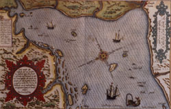 Морская карта 1585 года